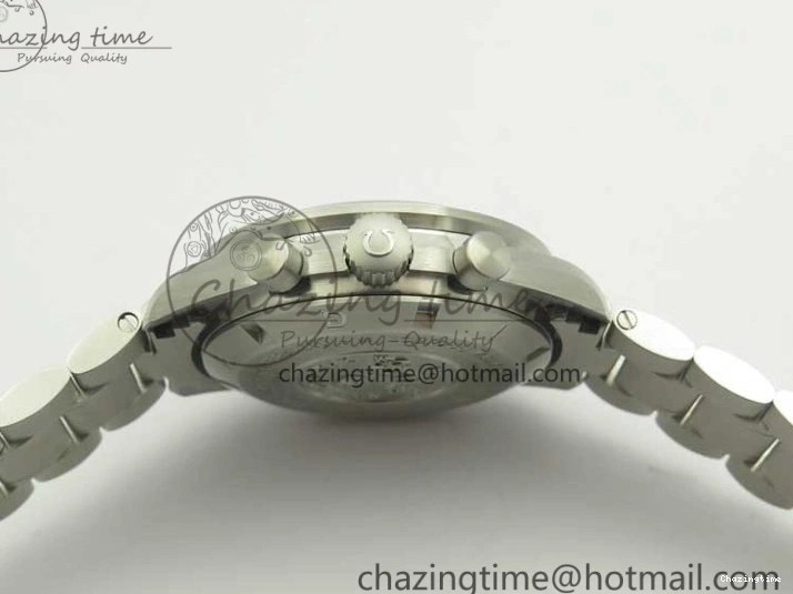 1225 ComfortFit Speedmaster SS “Speedy Tuesday” OMF Best Edition Black Dial on SS Bracelet Manual Winding Chrono Movement 7994